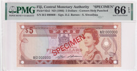 Fiji, 5 Dollars, 1986, UNC, p83s2, SPECIMEN