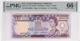 Fiji, 10 Dollars, 1986, UNC, p84