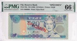 Fiji, 20 Dollars, 1996, UNC, p99s, SPECIMEN