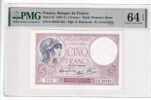 France, 5 Francs, 1939, UNC, p83a