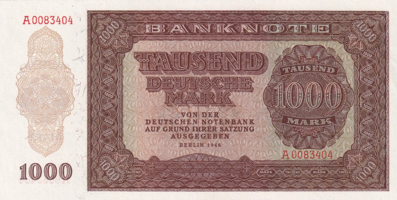 Germany - Democratic Republic, 1.000 Mark, 1948, UNC, p16a

Light handling

...