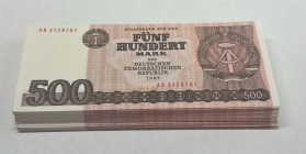 Germany - Democratic Republic, 500 Mark, 1985, UNC, p33, BUNDLE