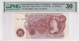 Great Britain, 10 Shillings, 1962-66, VF, p373b*, REPLACEMENT