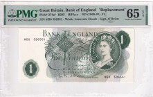 Great Britain, 1 Pound, 1960/1961, UNC, p374a, REPLACEMENT