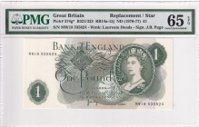 Great Britain, 1 Pound, 1970/1977, UNC, p374g, REPLACEMENT