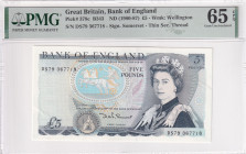 Great Britain, 5 Pounds, 1980/1987, UNC, p378c