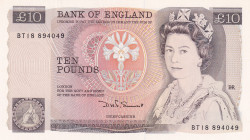 Great Britain, 10 Pounds, 1975/1992, UNC, p379b