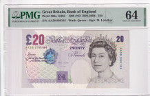 Great Britain, 20 Pounds, 1999-2003, UNC, p390a