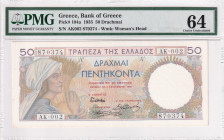 Greece, 50 Drachmai, 1935, UNC, p104a