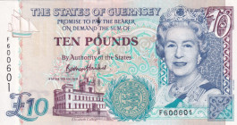 Guernsey, 10 Pounds, 1995/2023, UNC, p57d