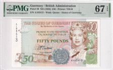 Guernsey, 50 Pounds, 1994, UNC, p59