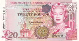 Guernsey, 20 Pounds, 2012, UNC, p61