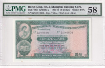 Hong Kong, 10 Dollars, 1980/1981, AUNC, p182i