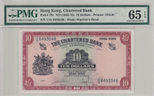 Hong Kong, 10 Dollars, 1962-70, UNC, p70c