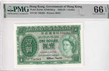 Hong Kong, 1 Dollar, 1956/1959, UNC, p324Ab