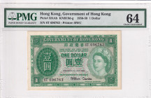 Hong Kong, 1 Dollar, 1956/1959, UNC, p324Ab