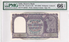 India, 10 Rupees, 1962, UNC, p40b