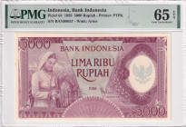 Indonesia, 5.000 Rupiah, 1958, UNC, p64a
