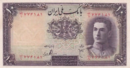 Iran, 10 Rials, 1944, UNC(-), p40