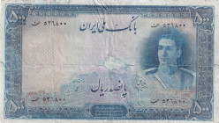Iran, 500 Rials, 1944, FINE, p45