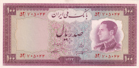 Iran, 100 Rials, 1954, UNC(-), p67