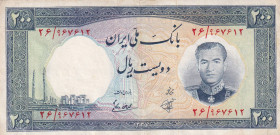Iran, 200 Rials, 1958, XF(+), p70