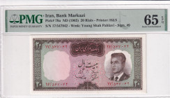Iran, 20 Rials, 1965, UNC, p78a