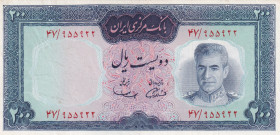 Iran, 200 Rials, 1969/1971, VF, p87a