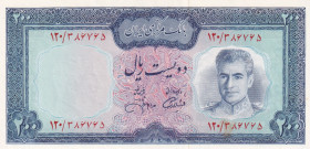 Iran, 200 Rials, 1971/1973, UNC, p92c
