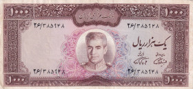 Iran, 1.000 Rials, 1971/1972, XF, p94a