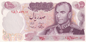 Iran, 100 Rials, 1974/1979, UNC(-), p98