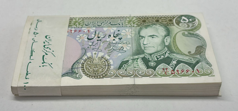 Iran, 50 Rials, 1974/1979, UNC, p101e, BUNDLE

(Total 100 Banknotes)

Estima...