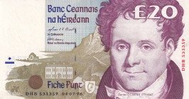Ireland, 20 Pounds, 1997, AUNC, p77b