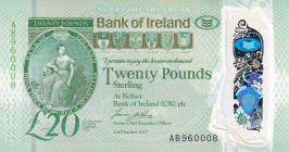Ireland, 20 Pounds, 2017, UNC, p92