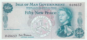 Isle of Man, 50 New Pence, 1971, UNC(-), p27a