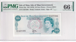 Isle of Man, 50 New Pence, 1979, UNC, p33a