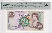 Isle of Man, 10 Pounds, 1979, UNC, p36s1, SPECIMEN