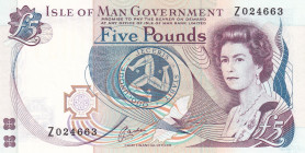 Isle of Man, 5 Pounds, 1990/1991, UNC, p41b, REPLACEMENT