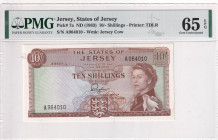 Jersey, 10 Shilings, 1963, UNC, p7a