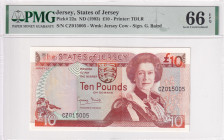 Jersey, 10 Pounds, 1993, UNC, p22a