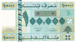 Lebanon, 100.000 Livres, 2004, UNC, p89r, REPLACEMENT