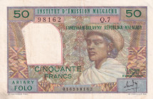 Madagascar, 50 Francs, 1969, VF, p61
