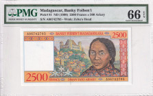 Madagascar, 2.500 Francs=500 Ariary, 1998, UNC, p81