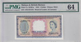 Malaya and British Borneo, 1 Dollar, 1953, UNC, p1a