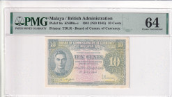 Malaya, 10 Cents, 1945, UNC, p8a
