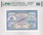 Maldives, 50 Rufiyaa, 1980, UNC, p6cs, SPECIMEN