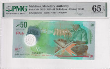 Maldives, 50 Rufiyaa, 2022, UNC, p28b