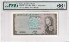 Malta, 1 Pound, 1969, UNC, p29a