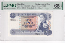 Mauritius, 5 Rupees, 1967, UNC, p30c, REPLACEMENT