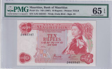 Mauritius, 10 Rupees, 1967, UNC, p31c